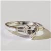 Image 2 : Silver Cubic Zirconia Ring (~Size 7)(Ring is resizable for $40) (~weight 3.25g), Suggested Retail Va