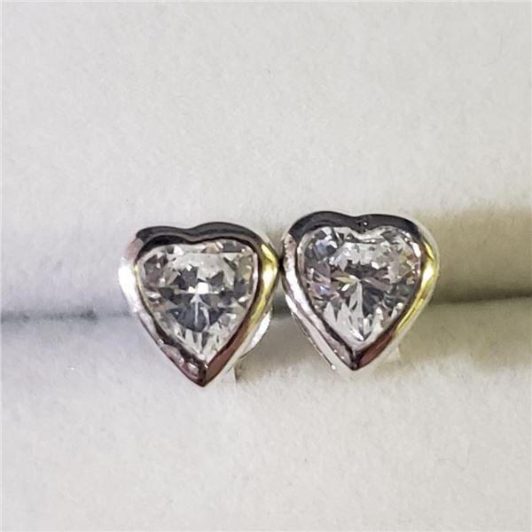 Silver Cubic Zirconia Earrings, Suggested Retail Value $100