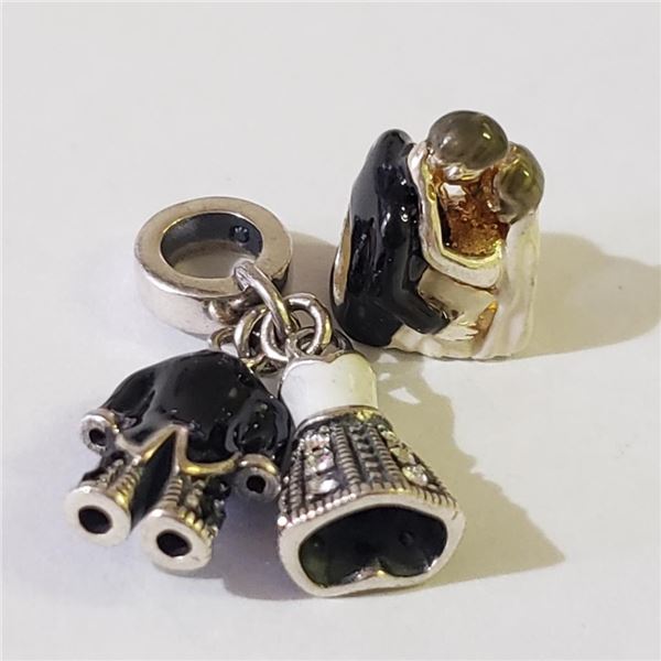 Silver 2 Lots Of Pandora Style Bead Bracelet (~weight 6.7g), Suggested Retail Value $180 (Estimated 