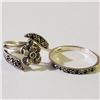 Image 1 : Silver Lot Of 2 Marcasite Ring (~weight 4g), Suggested Retail Value $120
