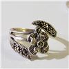Image 2 : Silver Lot Of 2 Marcasite Ring (~weight 4g), Suggested Retail Value $120