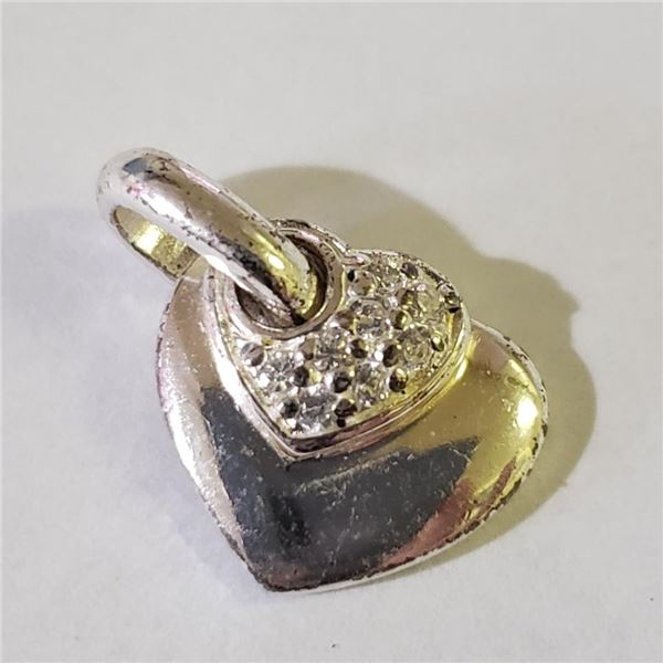 Silver Cubic Zirconia Pendant, Suggested Retail Value $100