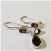 Image 1 : Silver Garnet Earring  Pendant Set, Suggested Retail Value $100