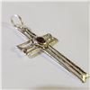 Image 2 : Silver Cubic Zirconia Cross Pendant, Suggested Retail Value $80