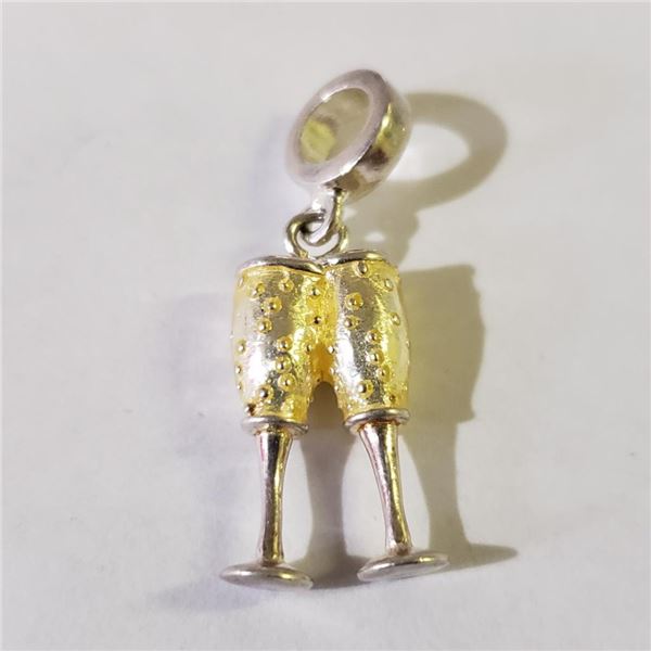 Silver Pandora Style Bead Bracelet (~weight 3.16g), Suggested Retail Value $100