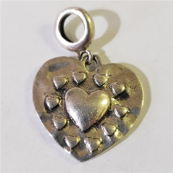 Silver Heart Pendant (~weight 4.22g), Suggested Retail Value $80