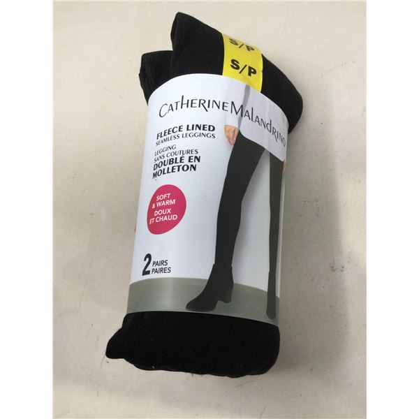 Catherine Malandrino Fleece Lined Seamless Leggings 2pk (S)