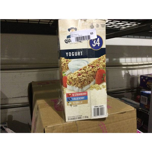 Quaker Oats Yogurt Covered Granola Bars- Variety Pack