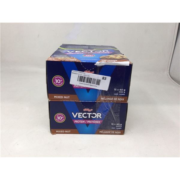 Kelloggs Vector Protein Mixed Nut Bars (2 x 15 x 40g)