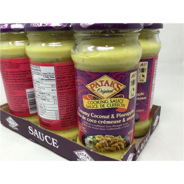 Pataks Cooking Sauce-Creamy Coconut  Pineapple (6 x 320ml)