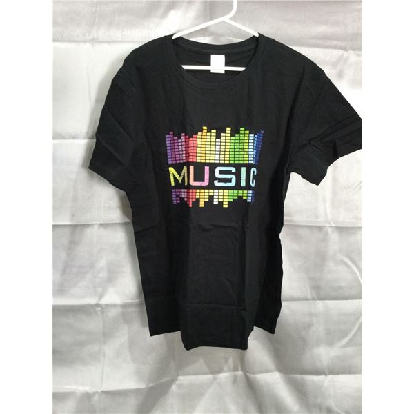 Music t-shirts (M) Black and White
