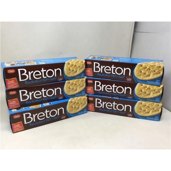 Breton Reduced Fat Salted Crackers (6 x 225g)