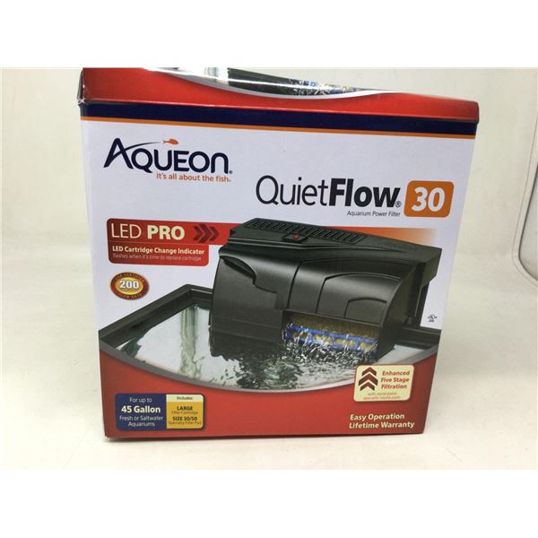 Aqueon Quiet Flow 30 (up to 45 Gallon Fresh or Saltwater)