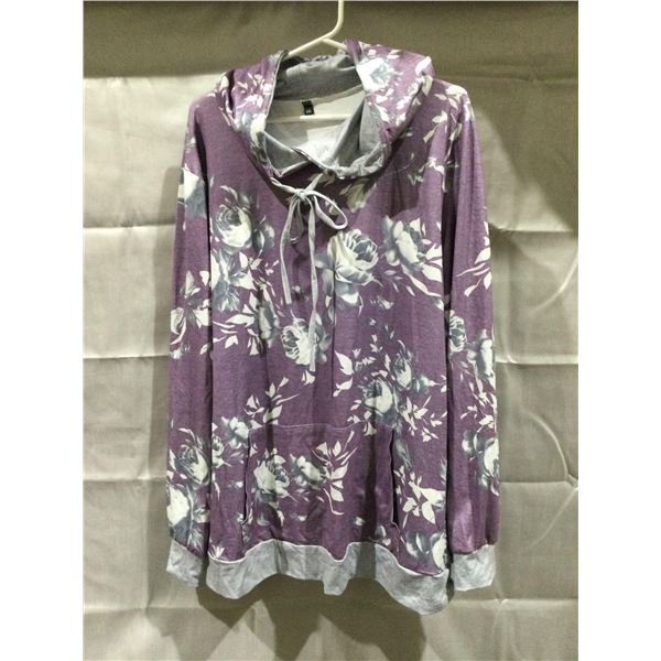 Ladies Floral Lightweight Hoodie (XXL)