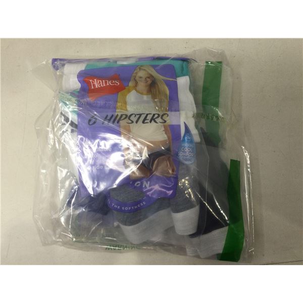 Hanes 6 Hipster Style Underwear (S)