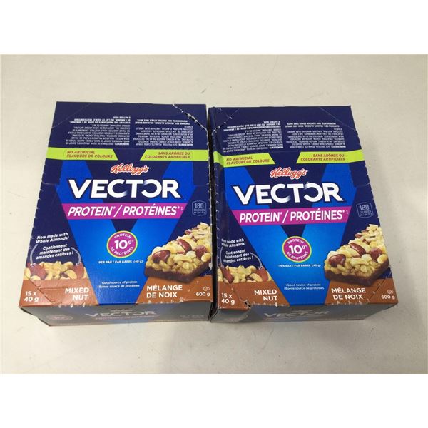 Kelloggs Vector Mixed Nut Chewy Protein Bars (2 x 15 x 40g)
