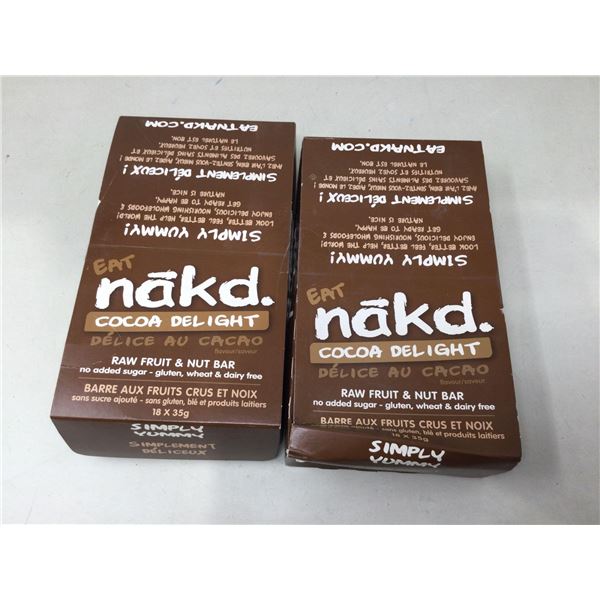 Nakd Cocoa Delight Raw Fruit and Nut Bars (2 x 18 x 35g)