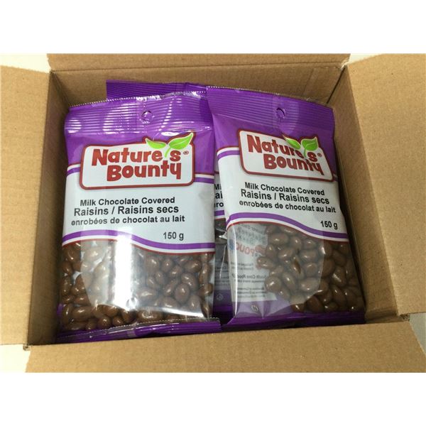 Natures Bounty Milk Chocolate Covered Raisins (8 x 150g)