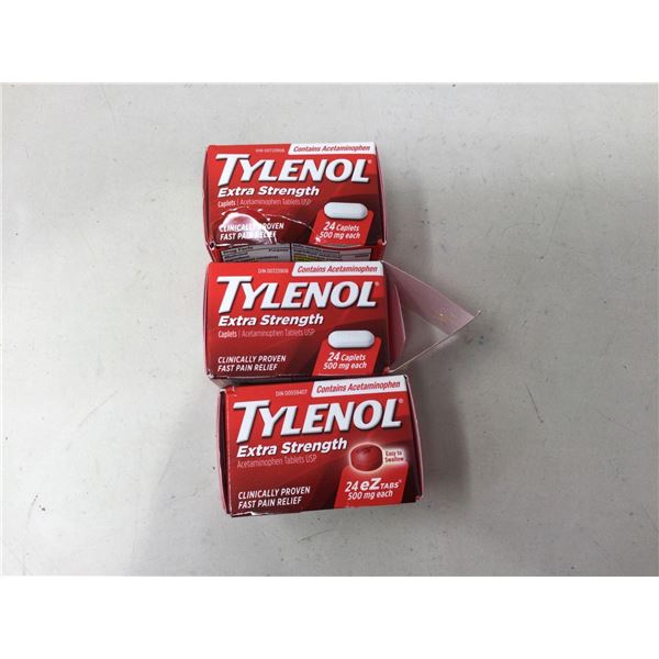 Tylenol Extra Strength Tabs (3 x 24)