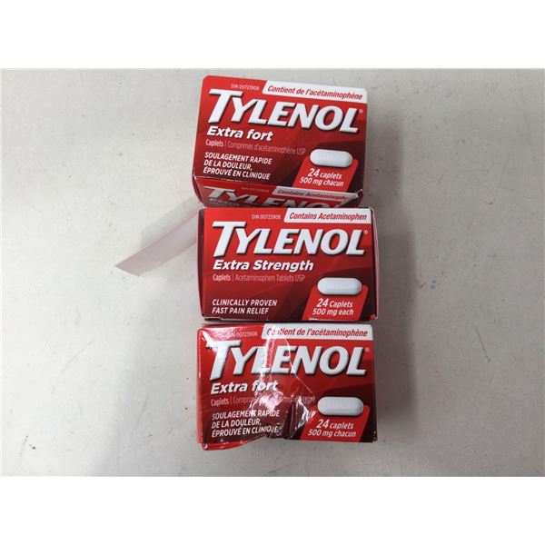 Tylenol Extra Strength Caplets (3 x 24)