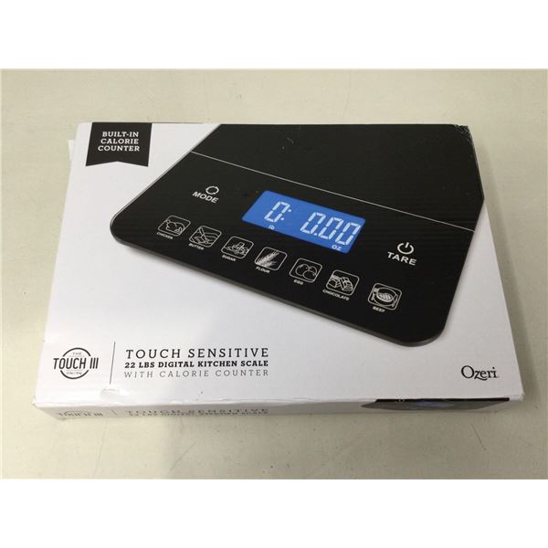 Ozeri Touch Sensitive 22lbs Digital Kitchen Scale with Calorie Counter