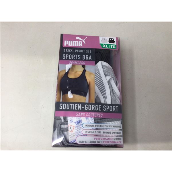 Puma 2pk Seamless Sports Bras (XL)
