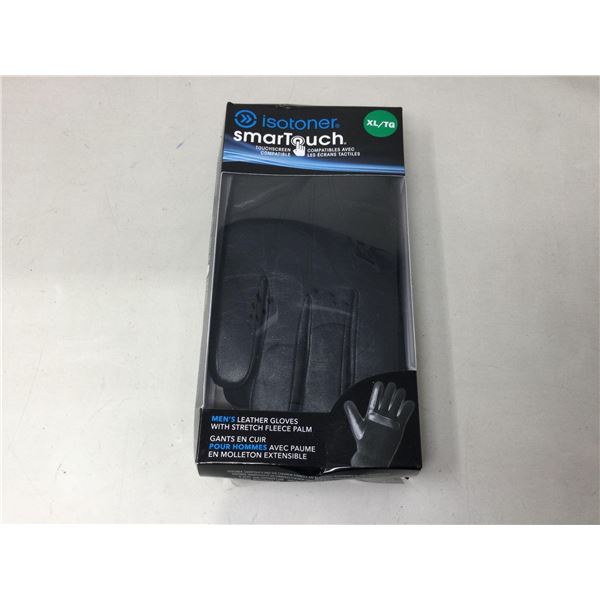 isotoner smarTouch Mens Leather Gloves (XL)