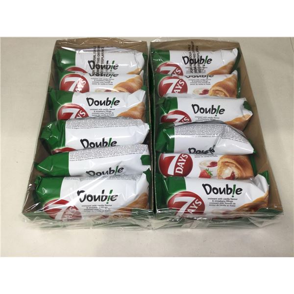 7 Days Double Croissant with Vanilla  Strawberry Flavour FillingsÂ 