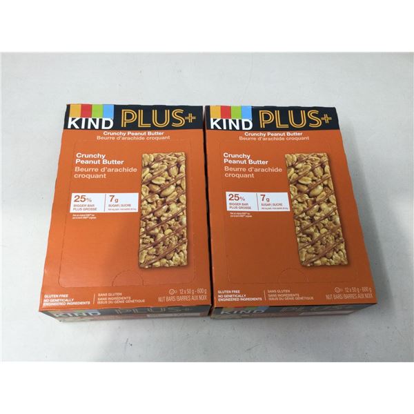 Kind Plus Crunchy Peanut Butter Bars- Gluten Free (2 x 12 x 50g)