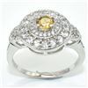 Image 2 : Silver Citrine Cz(2.9ct) Rhodium Plated Ring (~weight 4.1g), Suggested Retail Value $250 (Estimated 
