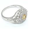 Image 3 : Silver Citrine Cz(2.9ct) Rhodium Plated Ring (~weight 4.1g), Suggested Retail Value $250 (Estimated 