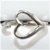 Image 1 : Silver Heart Rhodium Plated Ring (~weight 2.5g), Suggested Retail Value $150