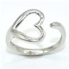 Image 2 : Silver Heart Rhodium Plated Ring (~weight 2.5g), Suggested Retail Value $150