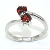 Image 2 : Silver Garnet(0.9ct) Rhodium Plated Ring (~weight 2.55g), Suggested Retail Value $150