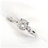 Image 2 : 10K White Gold Diamond(0.37ct) Claw Set, 3 Stone (I1,G-H) Ring (~Size 6.25), Made in Canada, Apprais