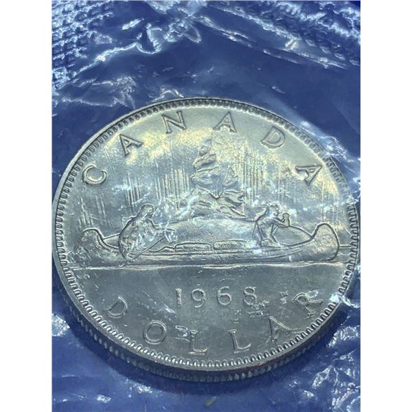 Royal Canadian Mint Sealed 1968 Canada Dollar coin