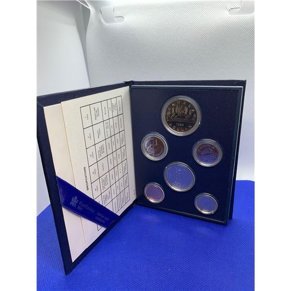 Royal Canadian Mint 1984 Proof Sealed Specimen Coin Set with Display and Certificate