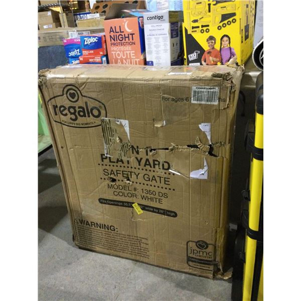 RegaloÂ Play Yard Safety Gate (50.5in - 92in W x 28in H)Â 