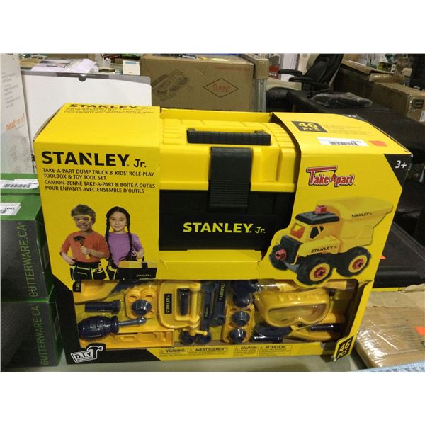 Stanley Jr. Take-A-Part Dump Truck and Kids Toolbox Toy SetÂ 