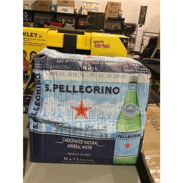 Case of S.Pellegrino Carbonated Natural Mineral Water (12 x 1L)Â 