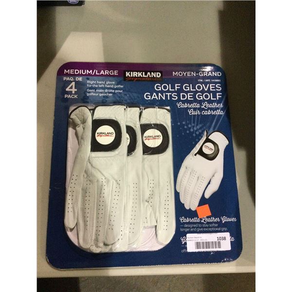 Kirkland Medium/Large Right Hand Golf Gloves Pack