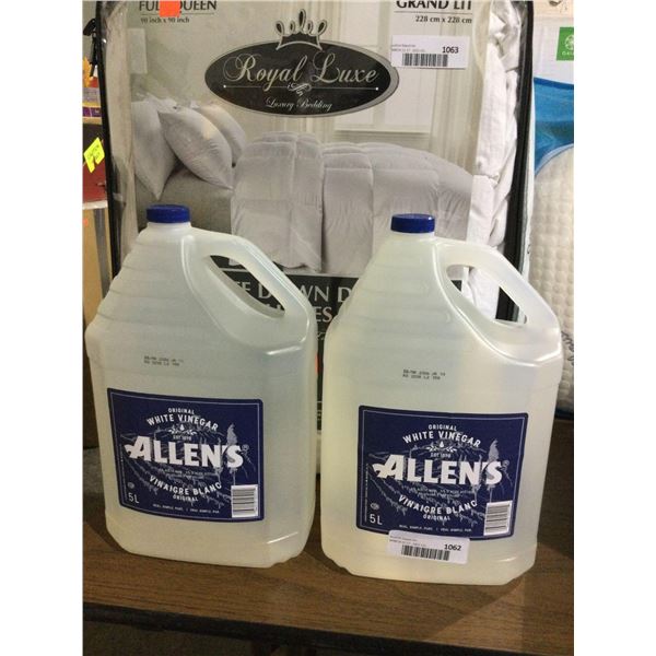 Allens Original White Vinegar (5L) Lot of 2Â 
