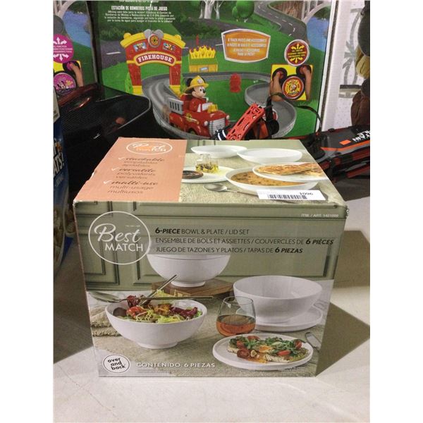Best Match 6-Piece Bowl and Plate SetÂ 