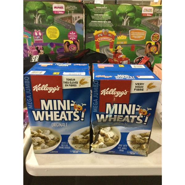 Kellogs Mini Wheats Cereal (1.6kg) Lot of 2Â 