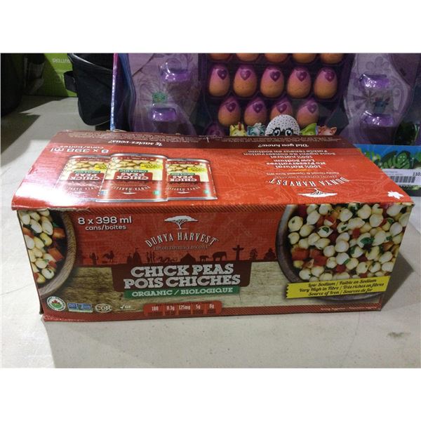 Dunya Harvest Organic Chick Peas (8 x 398mL)