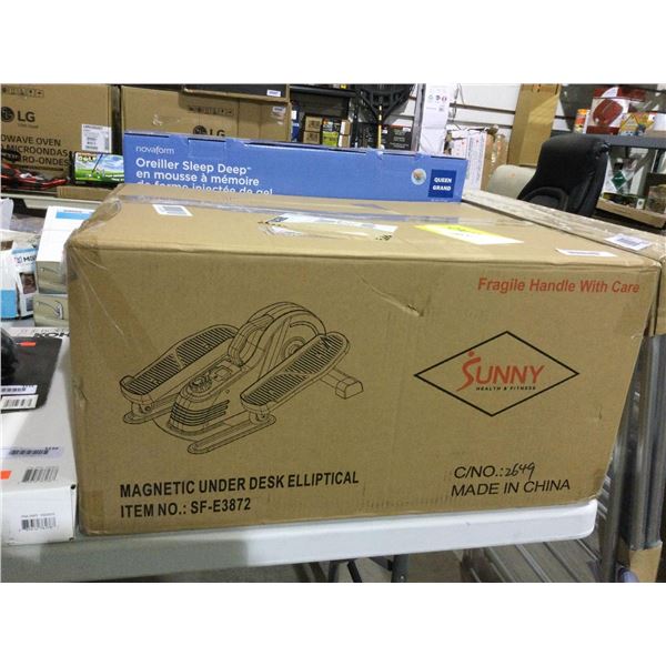 Sunny Health and Fitness Magnetic Under Desk EllipticalÂ 