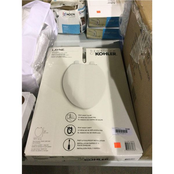 Kohler Layne Slow-Close Elongated Toilet SeatÂ 