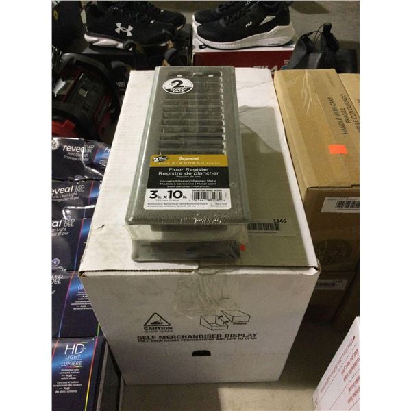 Case of 10 Imperial Floor RegistersÂ (3in x 10in)