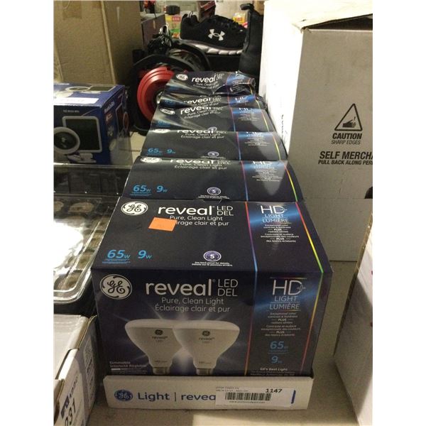 Case of 6 GE Lighting Reveal LED Dimmable Bulbs 2-PackÂ 