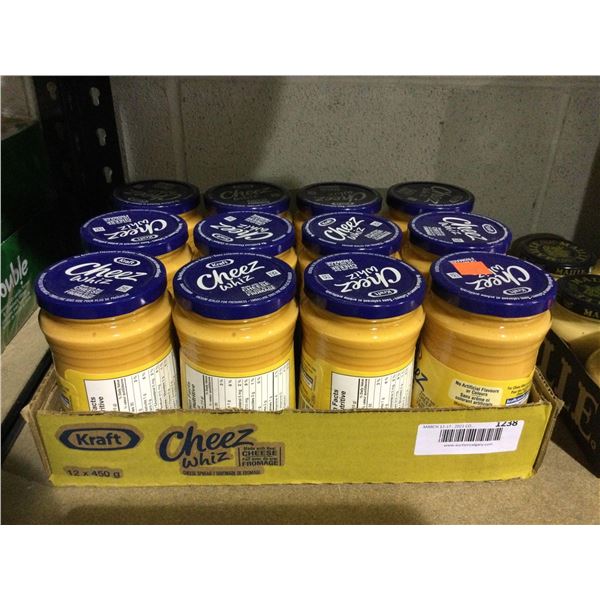 Case of KraftÂ Cheez Whiz Spread (12 x 450g)